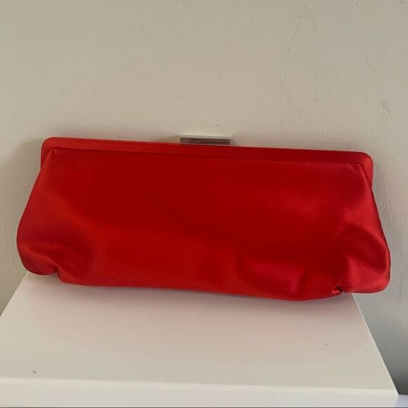 Tiffany & Co. Holly Satin Clutch - Red - Picture 5 of 11